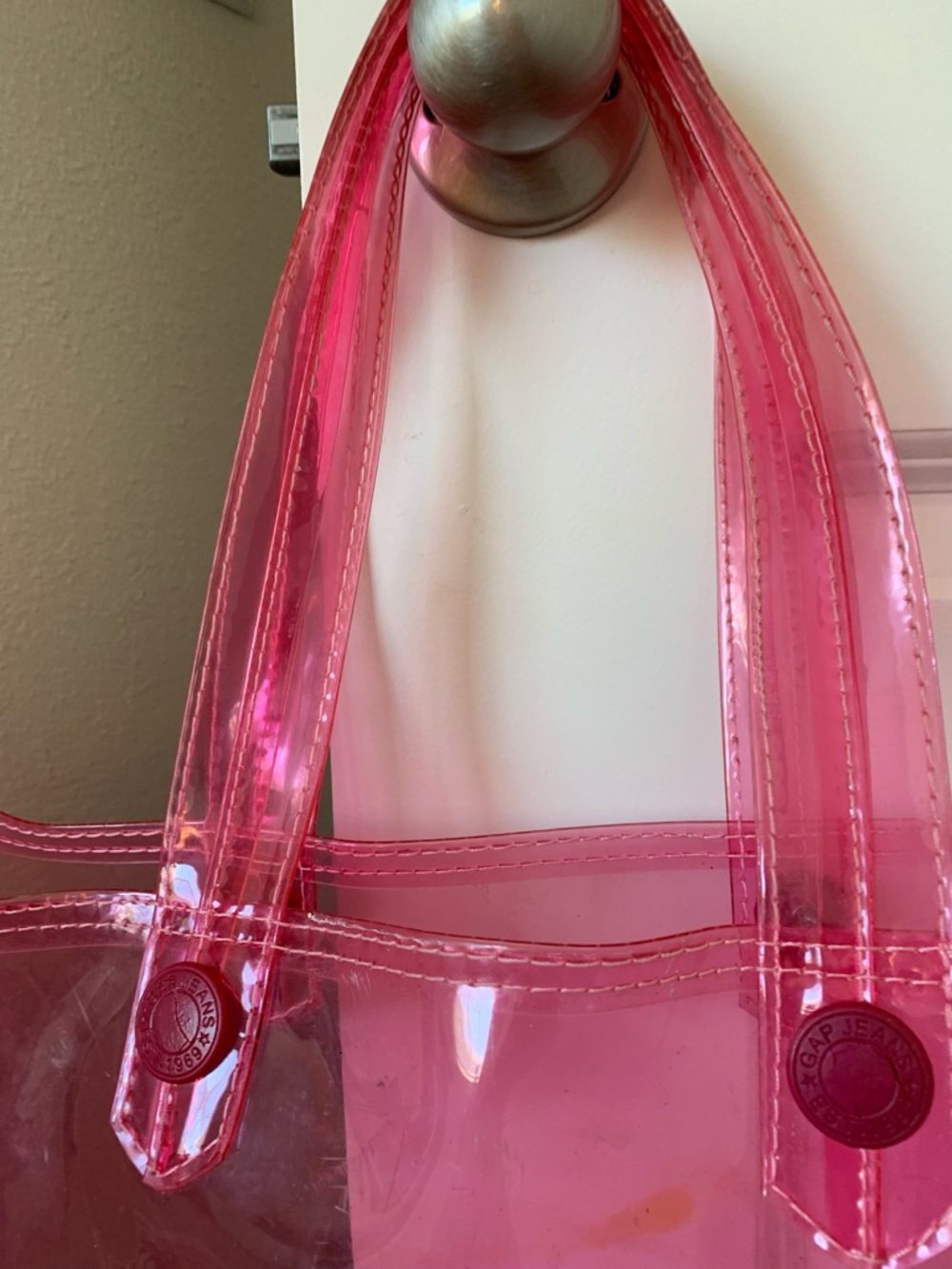 GAP Pink Transparent Tote Bag - Picture 2 of 9